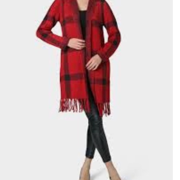Buffalo Plaid Long Cardigan - Picture 6 of 7
